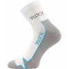 VoXX LOCATOR B / Športové bavlnené ponožky, zosilnené chodidlo - biela / modrá 35-38