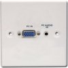 Lindy Lindy 60211 Kovová nástěnná VGA zásuvka + 3,5 mm stereo jack