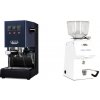 Gaggia Classic E24 BC, blue + Ascaso H64, white