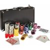 Poker set kufrík Ultimate 300 ks black (výhodný pokrový set 300ks žetónov s hodnotou, karty, kocky a dealer button balené v odolnom kufríku)