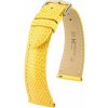 Kožený remienok Hirsch London 04366172-7, žltý, jašteričia koža, Quick Release