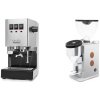 Gaggia New Classic E24, stainless steel + Rocket Espresso FAUSTINO 3.1, copper