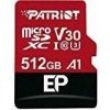 Patriot 512GB microSDXC V30 A1, class 10 U3 100/80MB/s + adapter PEF512GEP31MCX