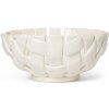 Ferm Living Keramická misa Plait Off-white 24 cm