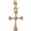 Zlatnictvo.sk Zlatý prívesok Krížik PRI24205