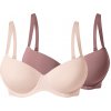 Esmara vystužená podprsenka 2 kusy ružová/tmavoružová 100400586