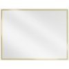 Mexen Loft, obdĺžnikové kúpeľňové zrkadlo 80 x 60 cm, farba rámu zlatá lesklá, 9852-080-060-000-50