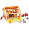 Janod Drevená farma s otváracou strechou a figúrkami 2+