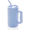 Hrnček Cube 800 ml z recykl. ocele s certifikáciou RCS, modrá svetlá