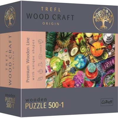 Trefl Wood Craft Origin Puzzle Farebné koktaily 501 dielikov - drevené