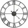 Hodiny nástenné retro 3D 47.5 cm čierne