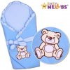 Zavinovačka s výztuží Baby Nellys - Medvídek Teddy - jersey - modrá