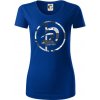 Krav maga maskáčový nápis - Dámske tričko z organickej bavlny Origin (GOTS) - S ( Kráľovská modrá )