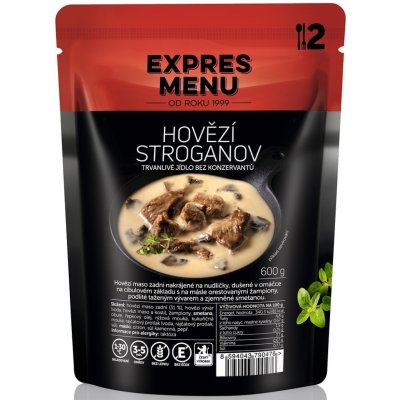 Expres menu Hovädzí stroganov 2 porcie 600g