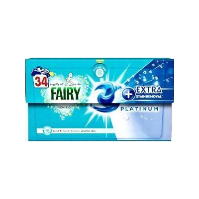 Fairy Platinum Non Bio Extra Stain Removal Kapsule s odstraňovačom škvŕn 34 PD