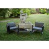 Bello Giardino MOSTRARE set 2+1 - balkónová súprava, tmavo šedá