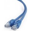 Gembird PP6U-0.25M/B patch, Cat6 UTP, 0.25m, modrý