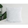 XPOSE® Mikroplyšová obliečka na vankúš - biela 50x50 cm, Mikroplyš