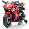 BENEO HONDA CBR 1000RR, Licencované, 12V batéria, Plastové kolesá, 30W motor, LED svetlá, pevný rám, HONDA_CBR1000RR_RED - Elektrická motorka