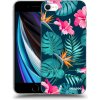 Picasee ULTIMATE CASE pro Apple iPhone SE 2020 - Pink Monstera