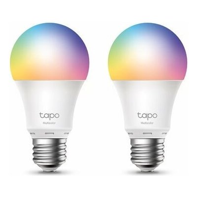 TP-LINK Tapo L530 Smart RGB LED žiarovka 2ks E27 8.7W 806 lm 2500K-6500K životnosť 15 000 h Tapo L530E 2-pack