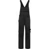 TRICORP BIB & BRACE TWILL CORDURA T67 / Pracovné nohavice s trakmi - čierna 44