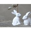 Chic Antique Závesná drevená dekorácia králik 7*3*10 cm