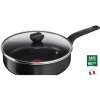Tefal Simply Clean Red hlboká panvica + pokrievka 24 cm B5673253