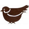 CORGARDEN Záhradná dekorácia vrabec 1, 15 x 10 cm, corten CORGARDEN 1057