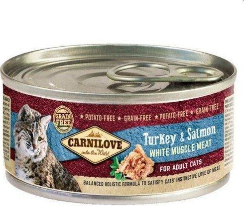 CARNILOVE Cat turkey & salmon 12 x 100 g