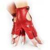 Dámske kožené jazdecké rukavice bezprstové červené, VEĽKOSŤ NOVÉ M ( 7 )