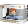 Funko Pop! Rides Super Deluxe: Harry Potter 20. výročí - Ron Weasly v létacím autě - 15cm, 65654
