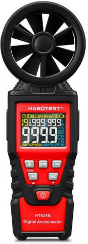 Habotest HT625B digitálny anemometer na meranie rýchlosti vetra, USB