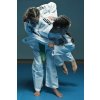 Adidas JU kimono s čiernymi pásmi Club 350g, biele