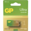 Alkalická batéria GP Ultra 6LF22 (9V), 1 ks B02511