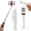 Hobby Life XT-02 Selfie tyč Bluetooth so statívom a diaľkovým ovládaním, 20-61cm, biela
