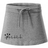 EKG šípky - Športová sukne - two in one - XL ( Tmavosivý melír )