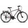 KROSS Trekingový bicykel Trans 4.0 Pánsky Grafitovo-červeno-strieborný matný 28