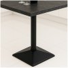 Interex Stolová podnož PIRAMID / Čierna 720 mm