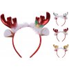Čelenka - Vianočný sob s lesklými parohami (3 farby)