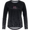Cyklistický dámsky dres Horsefeathers Deco LS - black/cheetah