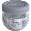 Quokka Plastová nádoba na jedlo Bubble Zen 770 ml 11x10 sivá