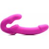 Strap U Evoke Rechargeable Vibrating Silicone Strapless Strap On Pink