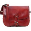 Tuscany Leather kožená kabelka cez rameno Alessia Červená