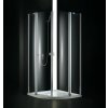 AQUATEK GLASS S6 90cm sprchový kút štvrťkruhový, profil chróm - sklo frost (63)