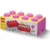 LEGO® úložný box 8 25 x 50 x 18 cm ružová