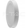 V-TAC Mini LED panel okrúhly prisadený Backlit 6W, 3000K, 660lm, VT-60006-RD (V-TAC)