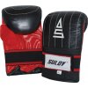 Box rukavice pytlovky SULOV, kožené, černo-červené