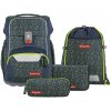 Step By Step Aktovka BASIS Green Geometric, 4dielny set