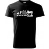 Evolúcia traktor - Klasické pánske tričko vyššej gramáže - M ( Čierna )